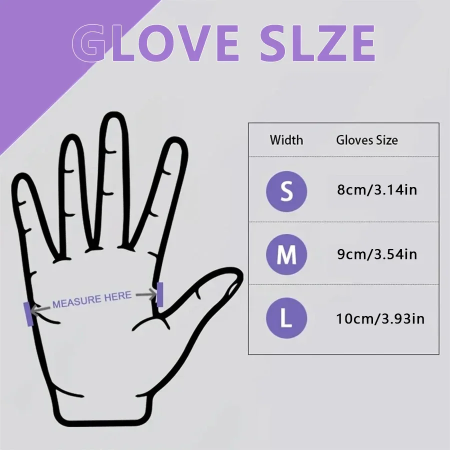 10/20/50/100PCS Purple Disposa - đánh giá và giá Nitrile Mechanic Glove