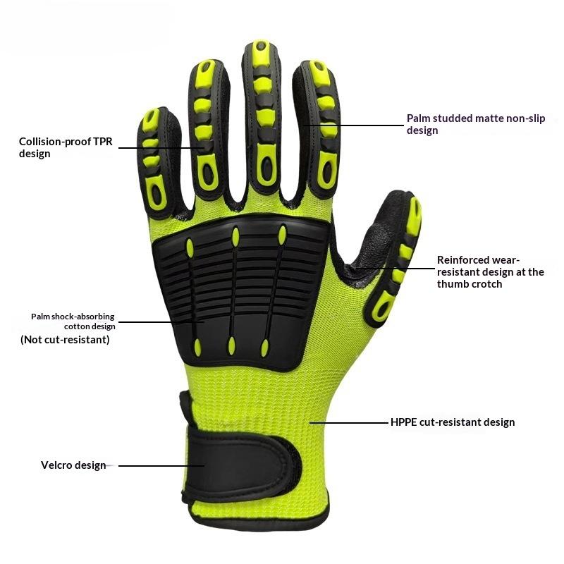 1 Pair Cut & Impact Resistant  - đánh giá và giá Nitrile Mechanic Glove