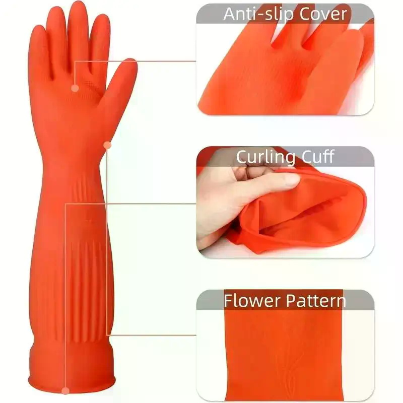 Long Reusable Rubber Dishwashi - đánh giá và giá Dish Glove Rubber
