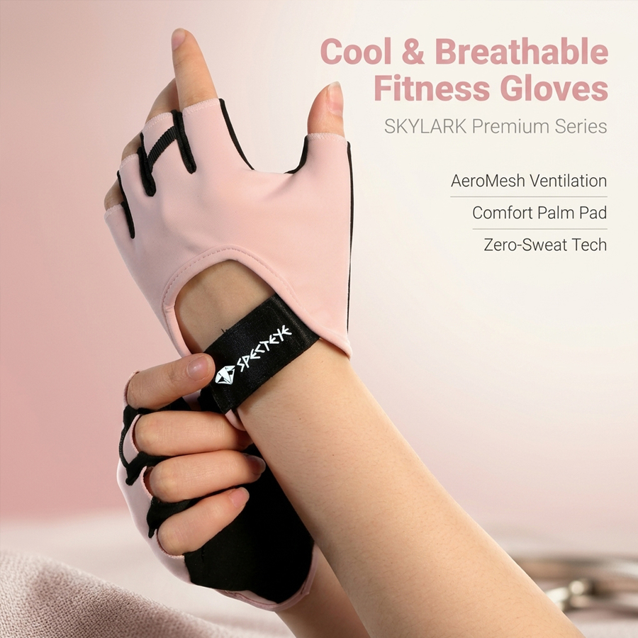 Women Pink Half Finger Fitness - đánh giá và giá Workout Glove Gym