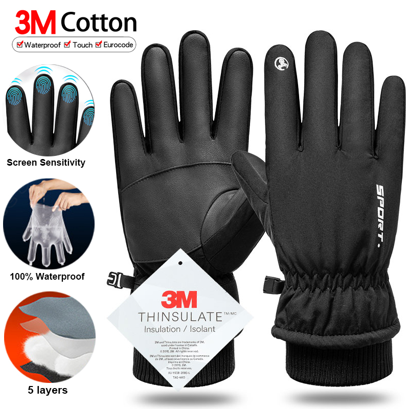 Thermal Winter Cycling Ski Glo - đánh giá và giá Ski Glove Waterproof