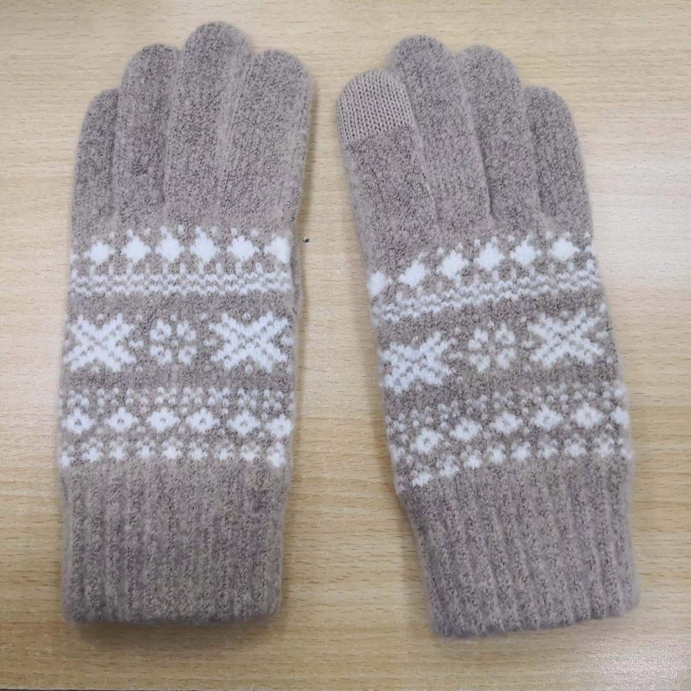 Touch Screen‌ Full Finger Knit - đánh giá và giá Winter Glove Insulated