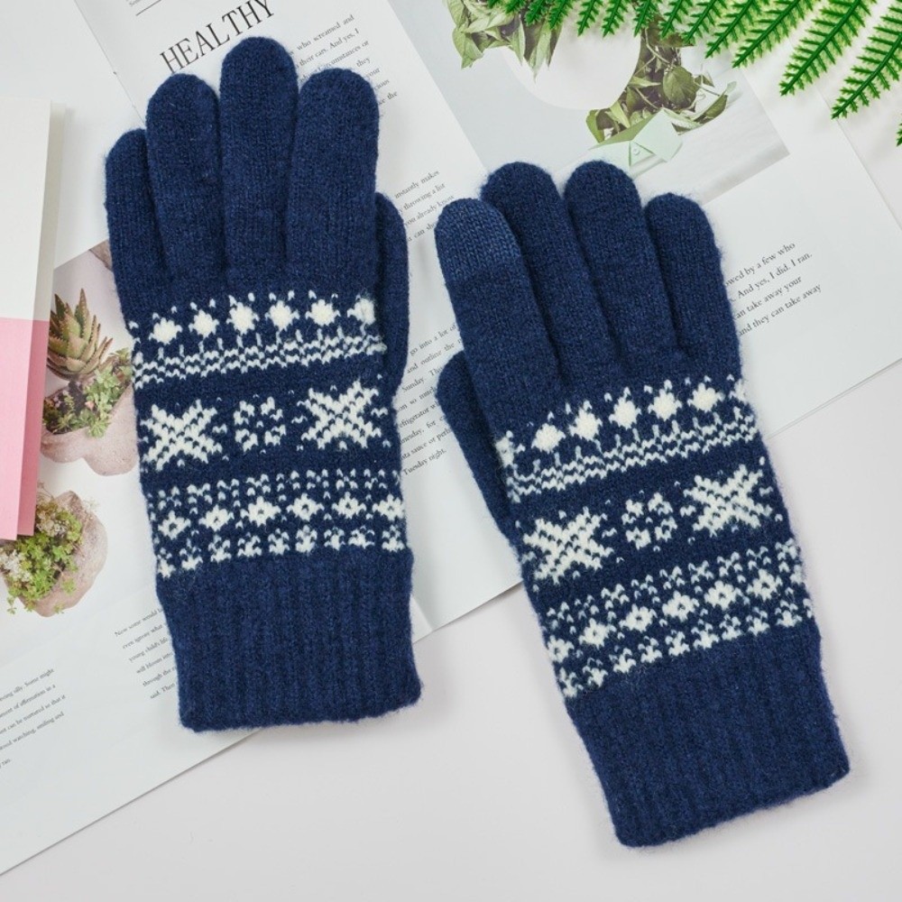 Touch Screen‌ Full Finger Knit - đánh giá và giá Winter Glove Insulated
