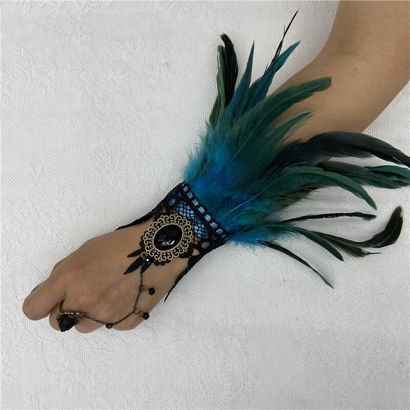 Halloween Feather Lace Gloves  - đánh giá và giá Motorcycle Glove Knuckle
